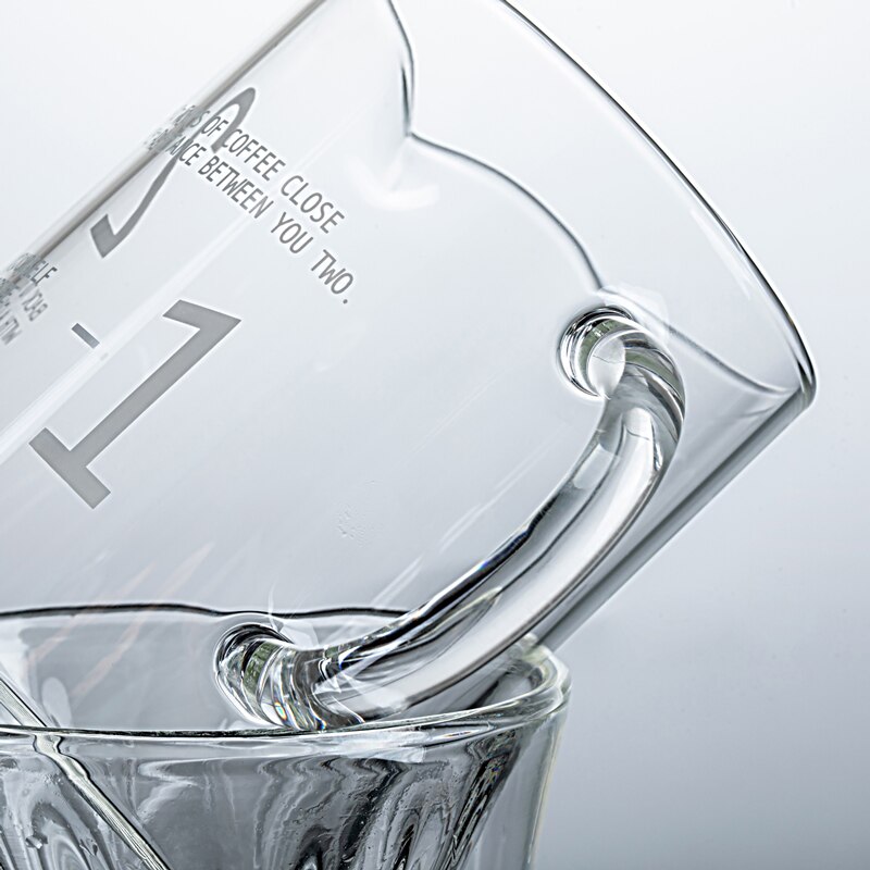 1-2 Cups Coffee Filter Set V60 Glass Coffee Dripper Coffee Sharing Pot Brew Coffee Filter Funnel Reusable Coffee Jug