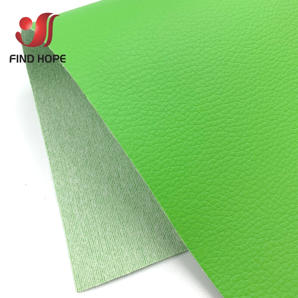 Door Meter 100*135Cm Litchi Kunstleer Pu Kunstleer Stof Vinyl Auto Bekleding Zak Sofa Oorbel Naaien Diy 39*54Inch: Light Green