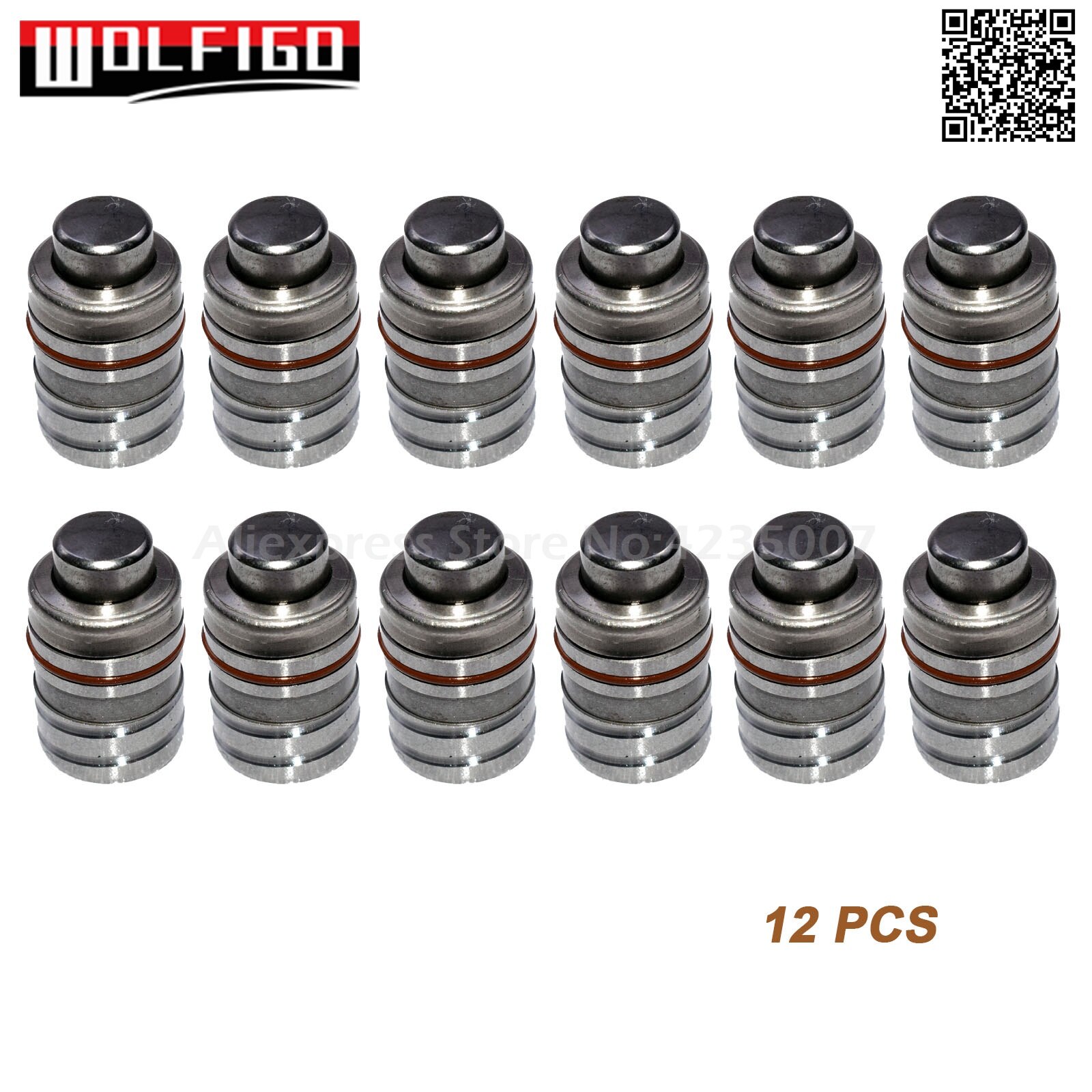 WOLFIGO Hydraulic Lifters Fit 86-97 Ford Geo Mazda Suzuki 1.3 1.6 2.2 2461022600,LF6017,E92Z6C501B,B-2254, VL-146, 2131749: Silver