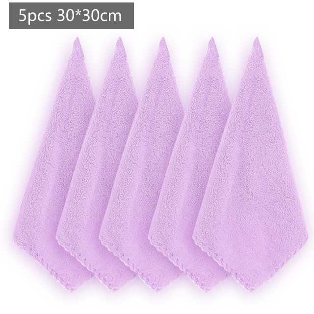 Super chłonny chusteczka niemowlęca kwadratowy twarz dziecka ręcznik kąpielowy muślin bawełniany ręcznik niemowlęcy ściereczka robić wycierania 30 × 30cm: Fioletowy
