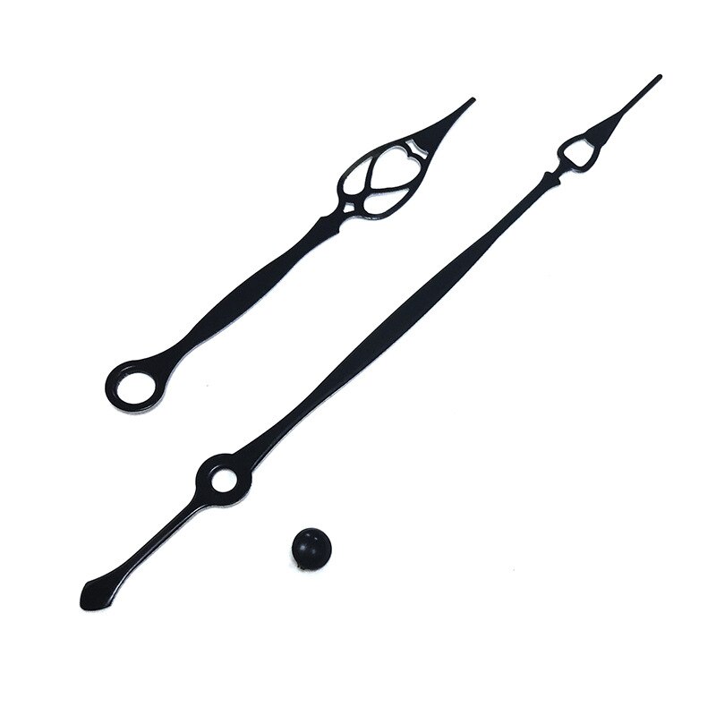 Mute Klok Beweging Met Creatieve Zwart Metalen Handen Voor Wandklok Асовой Механизм Clockwork Diy Kits Accessoires Vervanging