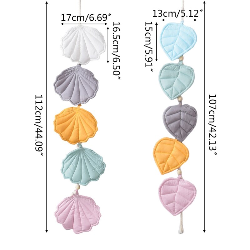 Shell/Leaves Shape Baby Crib Mosquito Net Ornament Wall Hanging Pendant Kids Children Home Decoration