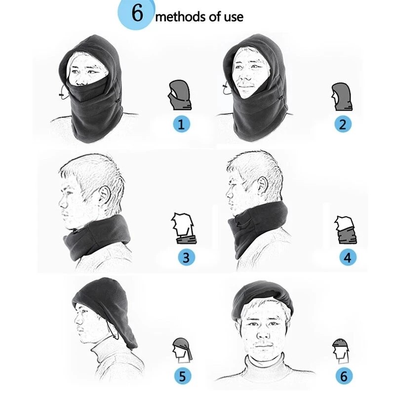 1 Piece of Washable Mask Solid Color Windproof Seamless Outdoor Cycling Warm and Breathable Mask