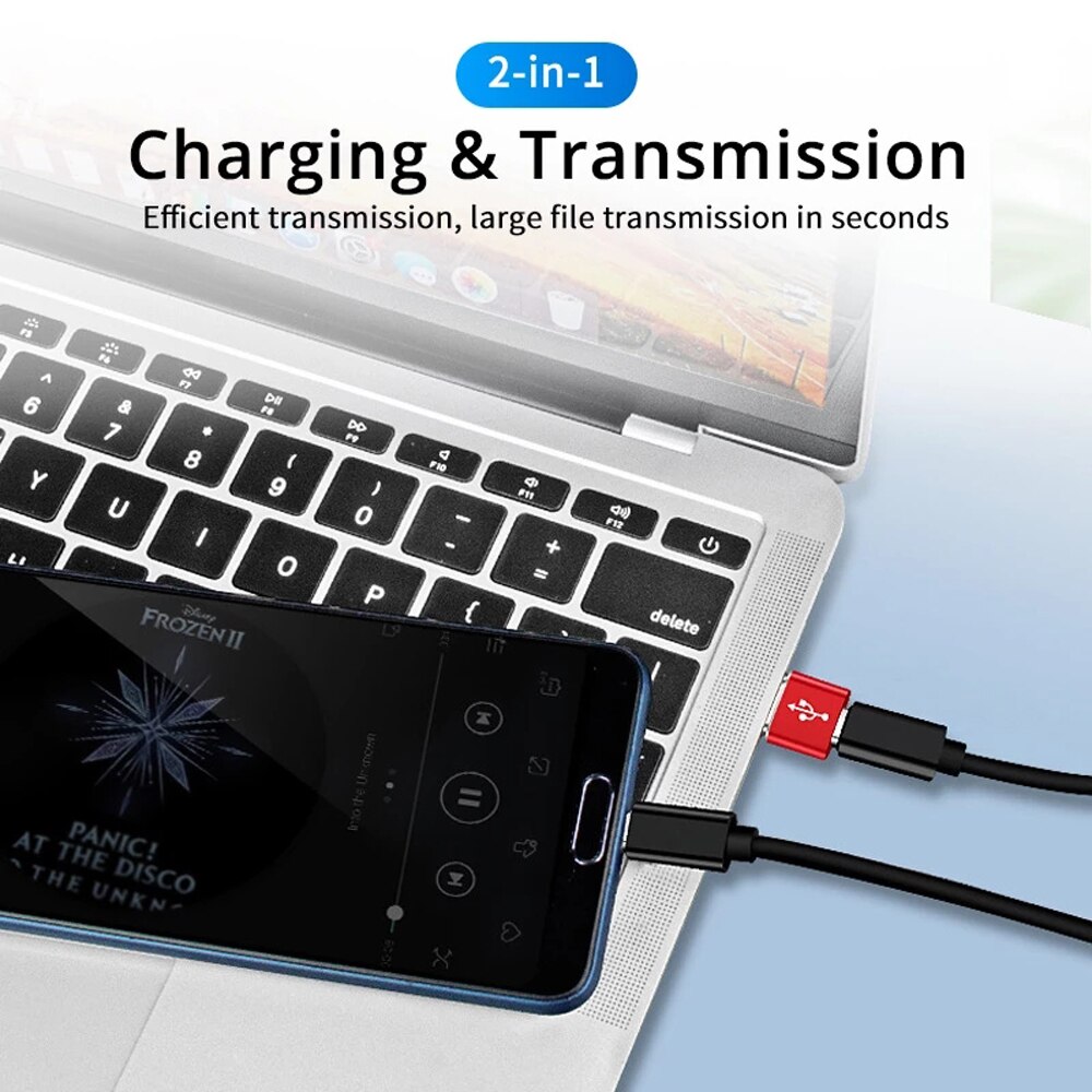 USB Type C OTG Adapter Type-C USB 3.0 Male to USB C Female OTG Data Adapter Converter Cable Adapter Mini