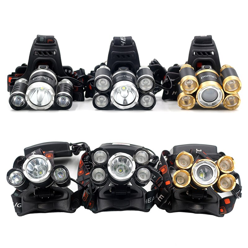 Linterna frontal Z40 de 5000 lúmenes CREE XML T6 linterna LED para cabeza linterna de cabeza con batería 18650 4 modos linterna
