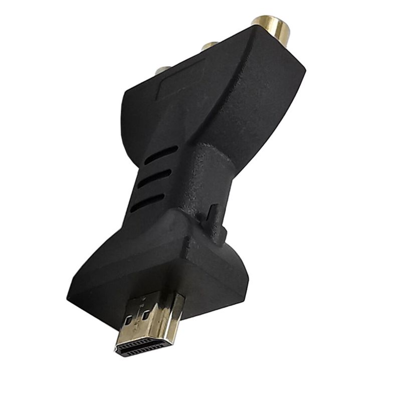 Câble adaptateur HD HDMI vers AV, tête de Lotus 3RCA, rouge, blanc, jaune/rouge, vert, bleu, lecteur connecté à l'adaptateur TV