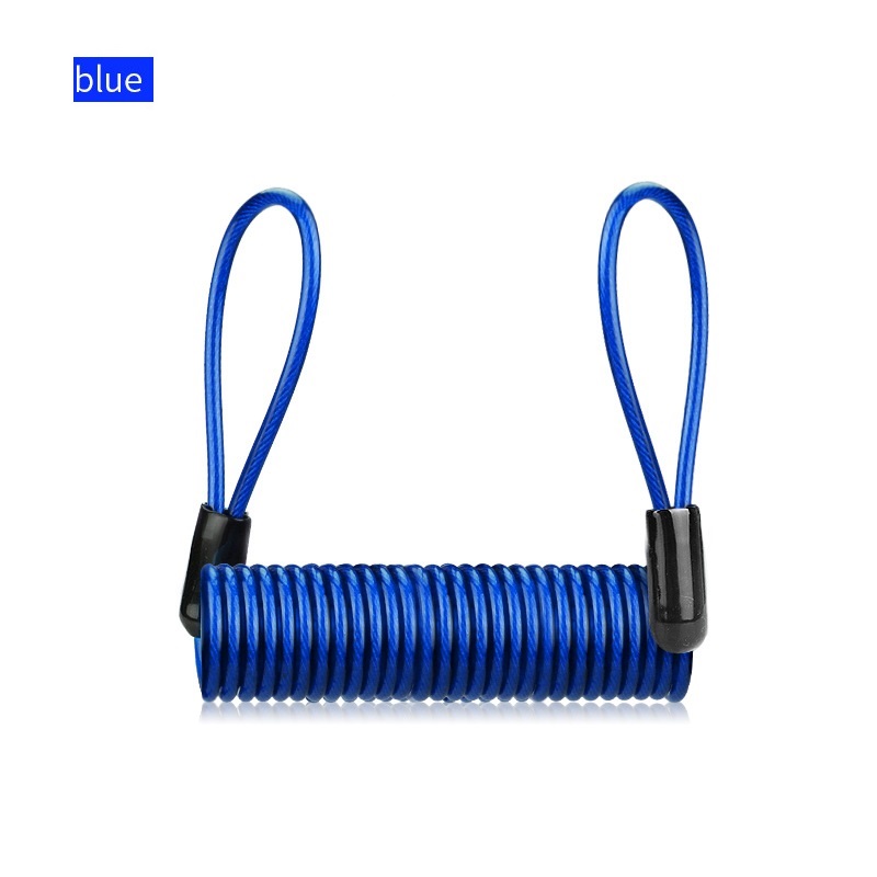 120cm Alarm Rabatt sperren Sicherheit Anti Dieb Motorrad Motorrad Rad Scheiben bremse Alarm chloss & Tasche und Erinnerung Feder kabel: dunkel Grau