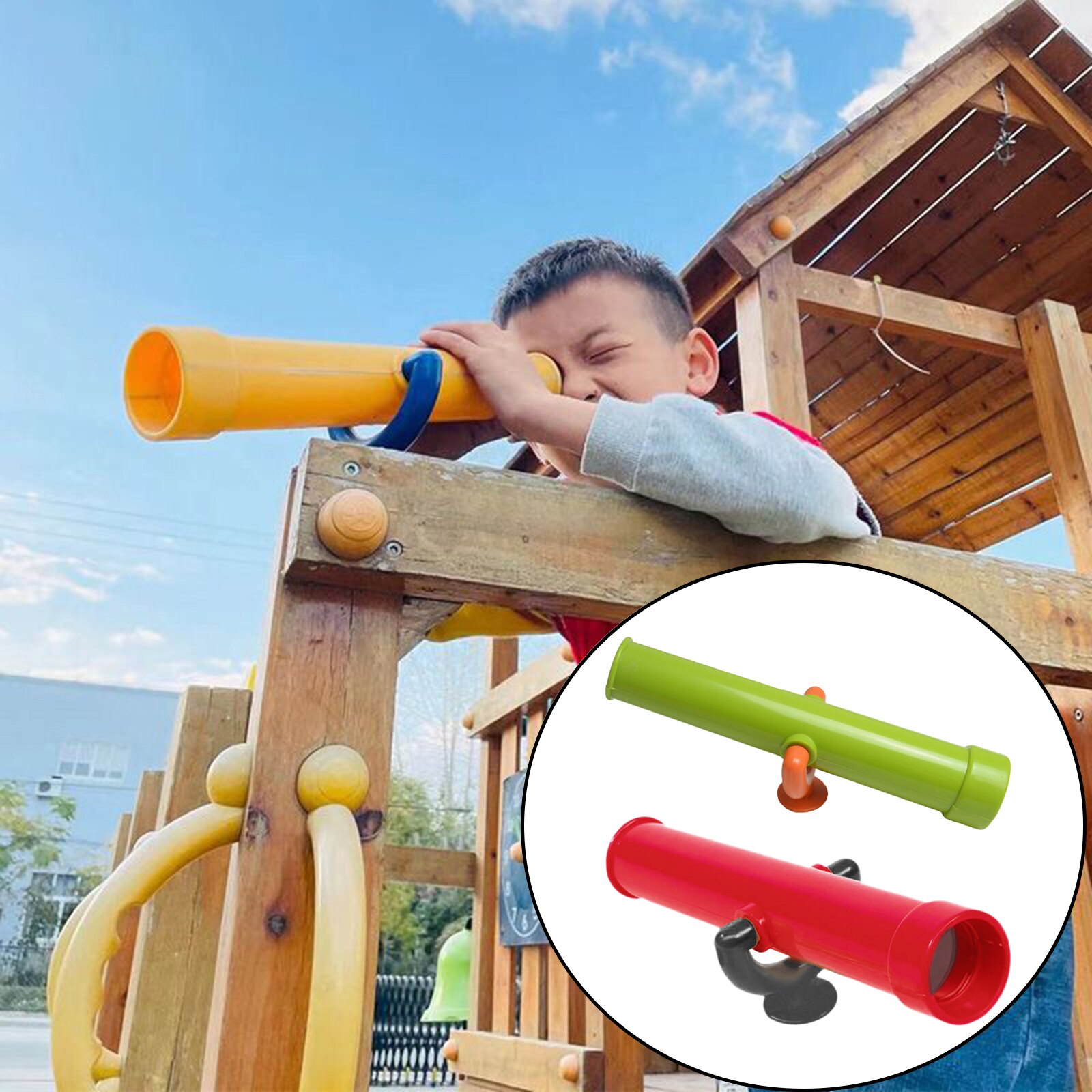 Creatieve Outdoor Speeltuin Monoculaire Telescoop Science Toy Playset Swing Set Leeftijden 3 +