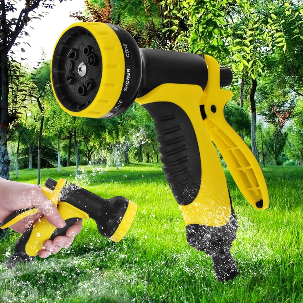 Multifunctionele 10 in 1 multifunctionele tuin waterpistool kop zachte grip handvat tuinslang pijp waterpistool sproeier bewatering