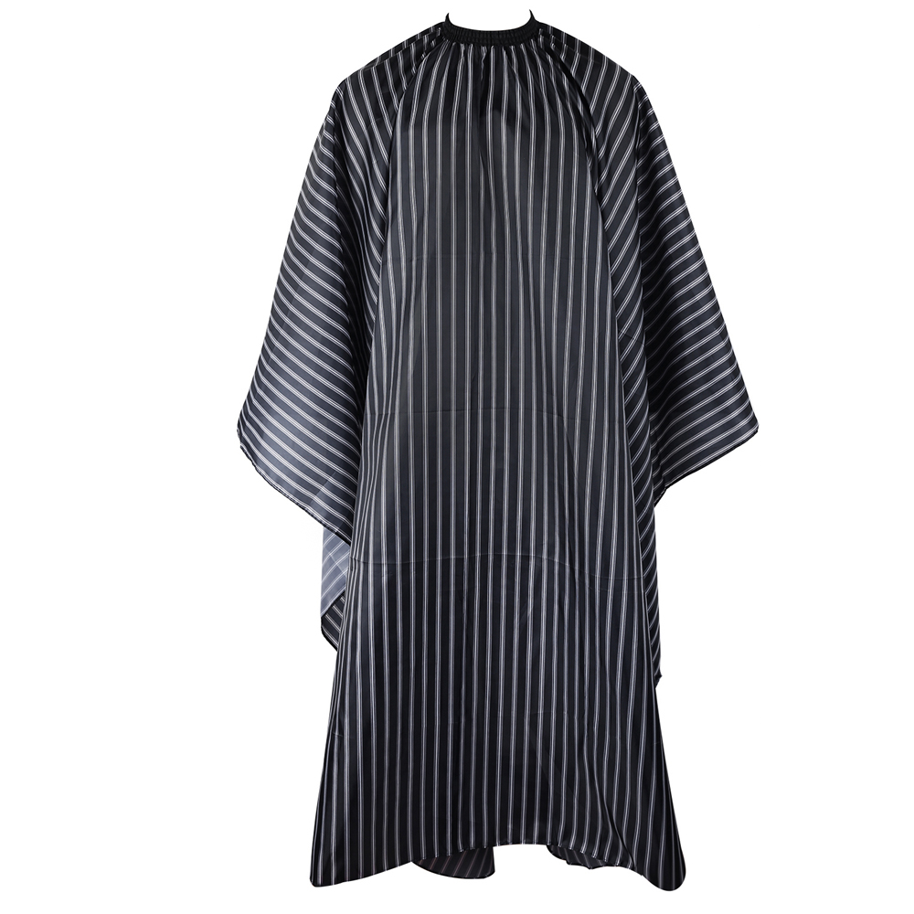 Hair Salon Capes With Adjustable Neckline Waterproof Hairdressing Styling Hair Cutting Nylon Cape For Barber Hairdressers: black