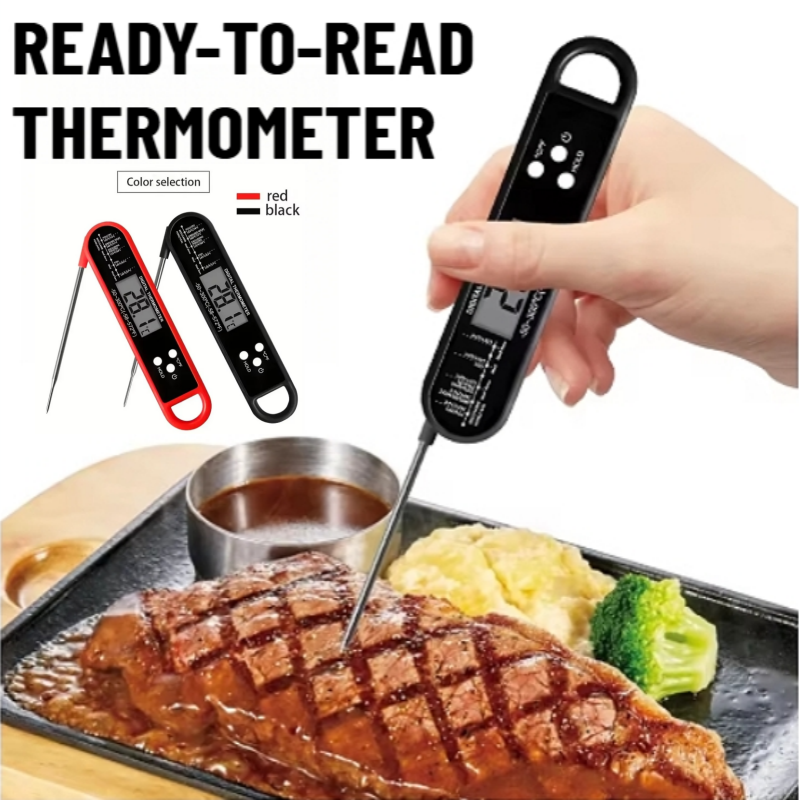 Folding Food Thermometer Kitchen Baking Digital Water Thermometer Food Probe Meat Grill Thermometer
