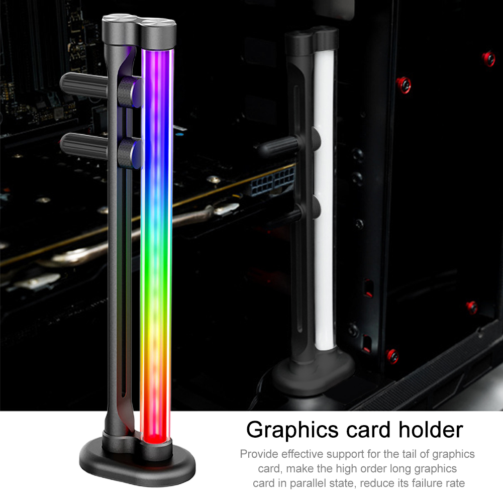 Stange GPU befestigen Unterstützung Zubehör RGB Beleuchtung adressierbar Rahmen Grafik Karte Halter 5V 3Stift Computer Heimat