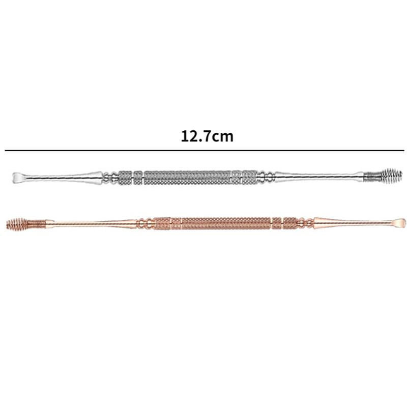 Double-end 360 Spiral Ear Wax Remover Spiral Massage Ear Pick Ear Canal Cleaner Stainless Steel Flexible Ear Care Tools