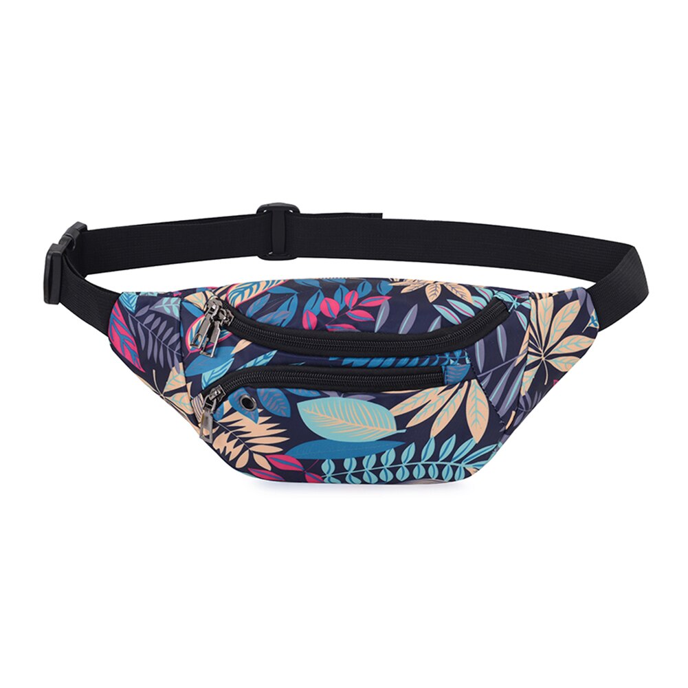 Unisex Print Shoulder Crossbody Waist Bag Zipper Fanny Chest Packs: Style 6