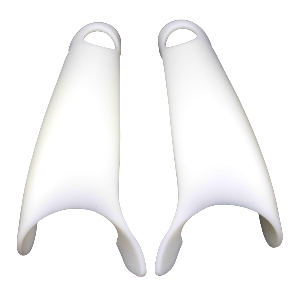 1coppia Custodia Borsette Leggero Bianchi in Resina Maniglia presa anti graffiare Indice di VR Caso del controllore di Gioco Accessorio per Valvola