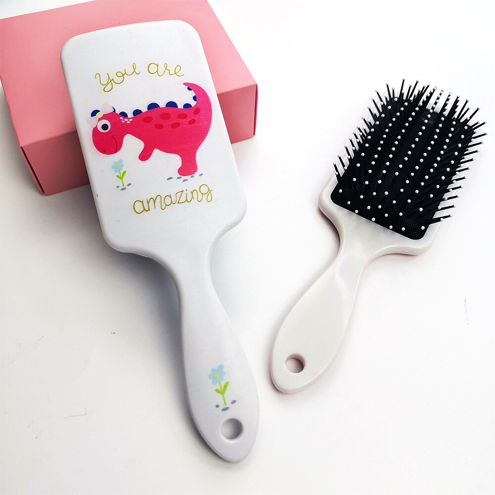 Cartoon printing comb bird cat cartoon hairdressing comb cute plastic comb ice cream air cushion comb