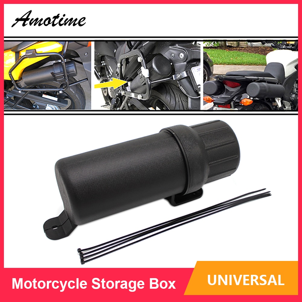 Universal Off-Road Motos Motorcycle Accessories Waterproof Tool Tube Gloves Raincoat Storage Box