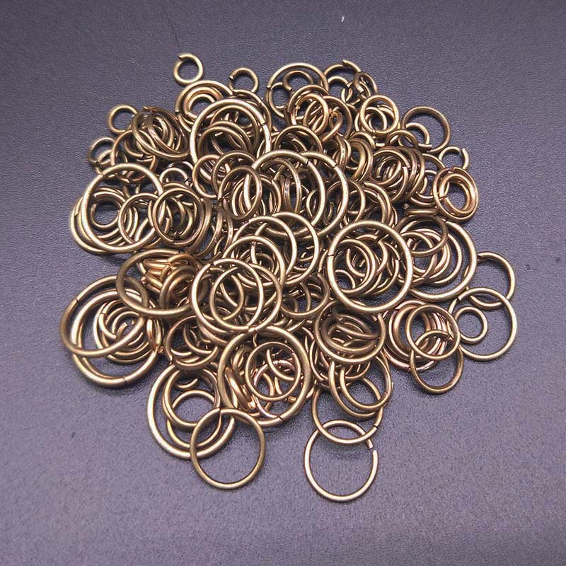 100 Stuks 4/5/6/8/10Mm Open Jump Rings Split Ringen Connectors Voor Diy vinden Maken Sieraden Ambachten Accessoires Fabriek: L / Roze