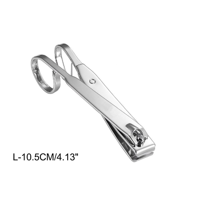Vinger Toe Nail Clipper Cutter Straight &amp; Gebogen Rand Schaar Vingernagel Teennagel Cutter Nail Care Trimmer Manicure Tool: Curved L
