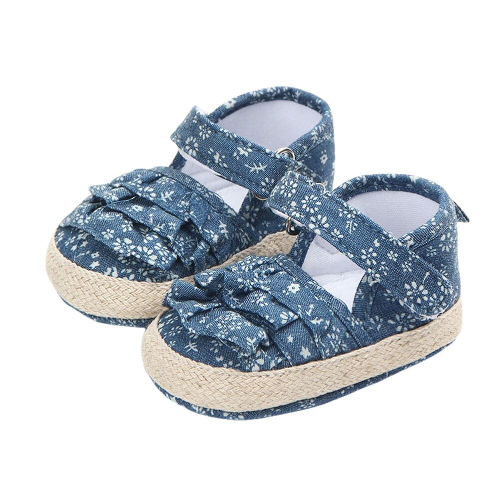 Autumn Baby Casual Shoes Girls Soft Sole Sandals Non-Slip Cotton Princess Dress Shoes Infant Walking Sneakers