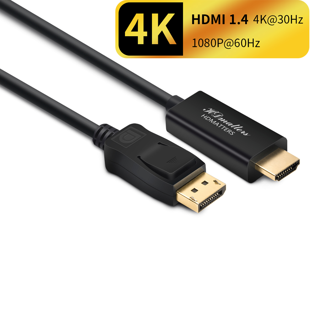 Displayport Naar Hdmi 4K Kabel 4K Dp Naar Hdmi Adapter Kabel 1.8M 4K Dp Naar Hdmi kabel Adapter Voor Hp Dell Asus Lenovo