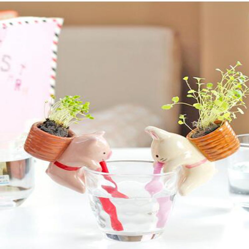 1 stuk desertcreations kweek peropon drinkpot keramiek met rietje