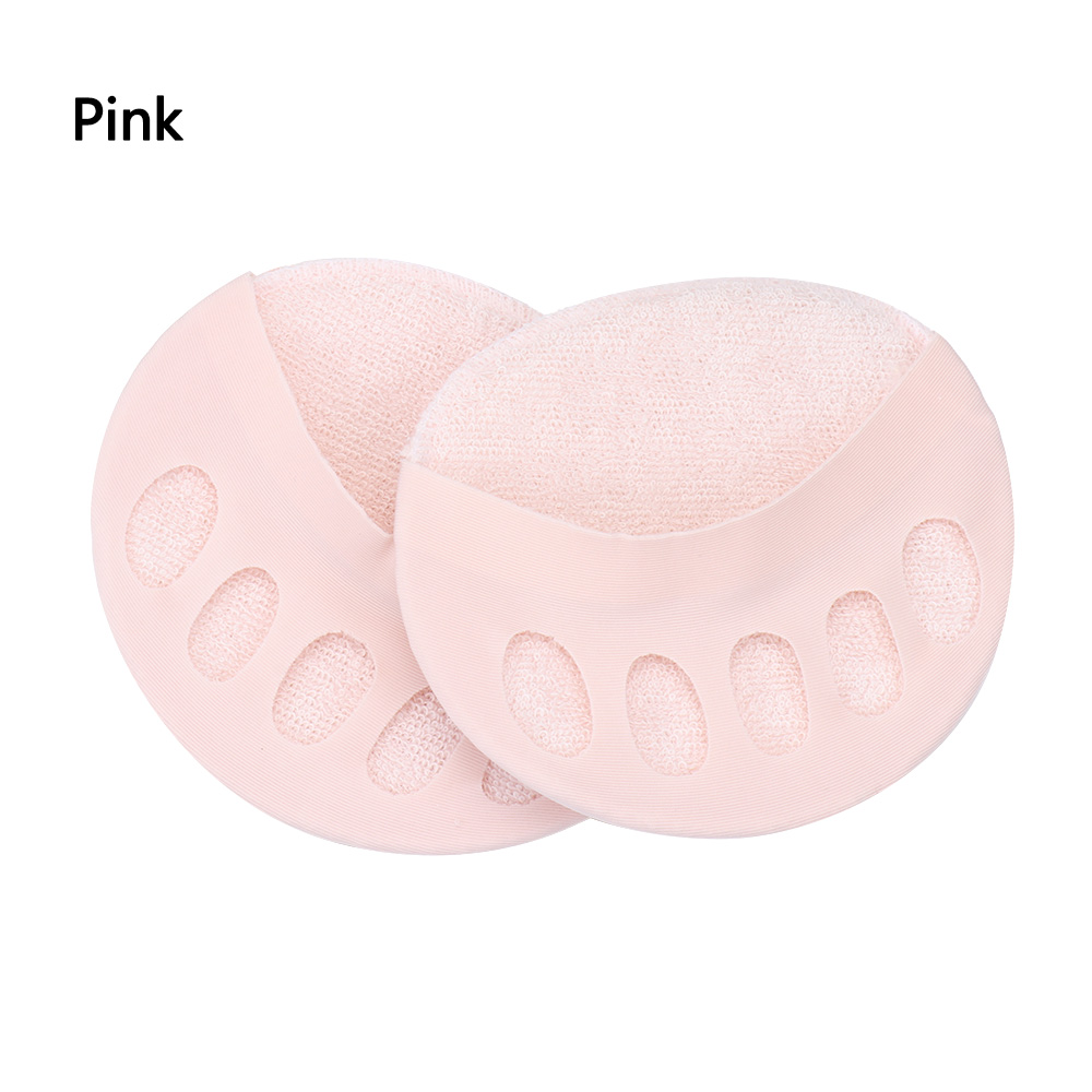 1 Paar Vijf Tenen Voorvoet Pads Voor Vrouwen Hoge Hakken Half Inlegzolen Onzichtbare Voet Pijn Zorg Absorbeert Schokken Sokken Schoenen inserts: 04