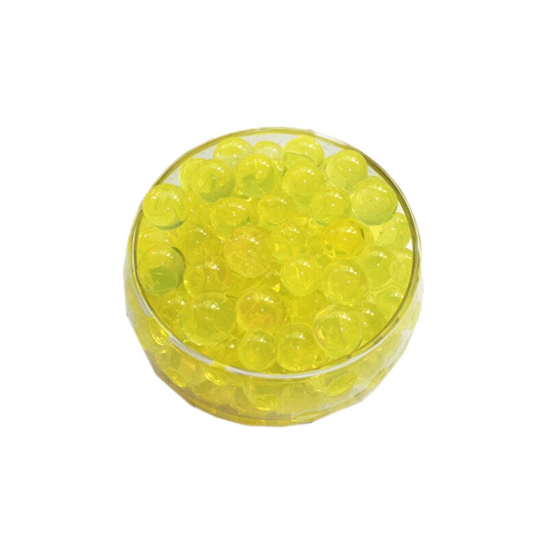 Crystal Soil Hydrogel Gel Polymer Water Beads Flower/Wedding/Decoration polymer Growing Water Balls Big Home Decor: light yellow