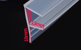 5 M F U H Vorm Glazen Deur Afdichtingen Silicone Rubber Douche Deur Vensterglas Seal Strip afdichting Raam Deur: F 6MM