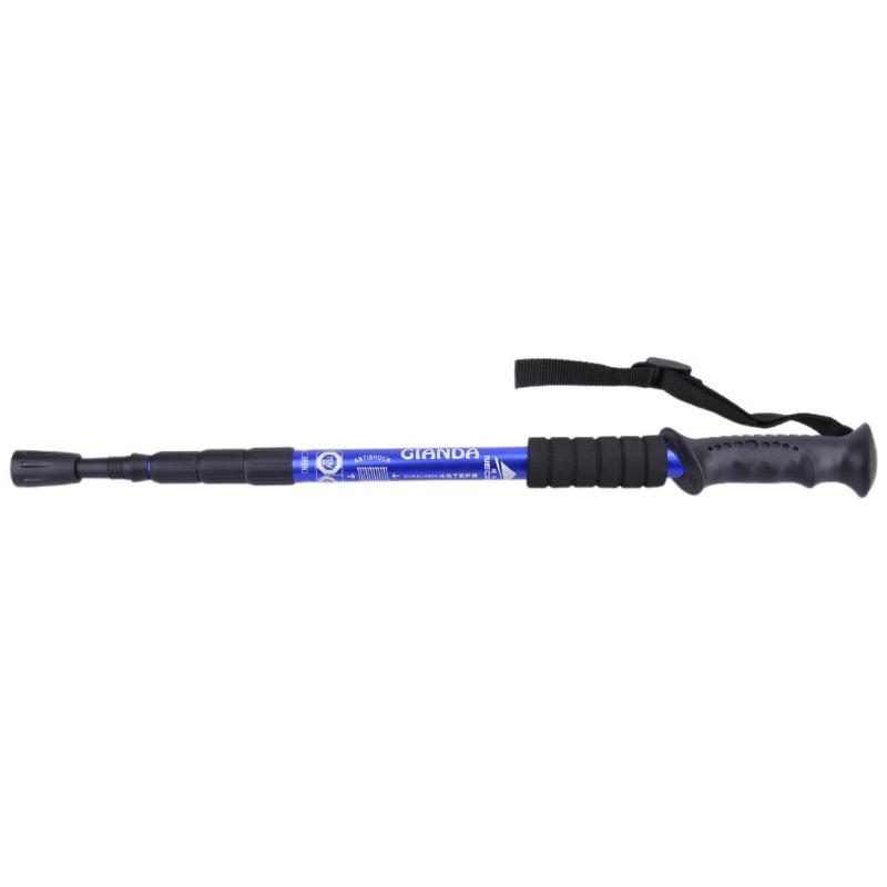 4 Section Adjustable Canes Stick Poles Trekking Ultralight Telescopic Pole Cane for Hiking Folding Walking Wticks Walking Hiking