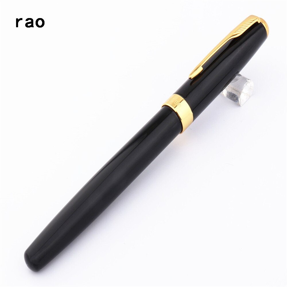 Baoer 388 Zwart Business Kantoor medium Nib Vulpen Gold Zwaard Haak Trim