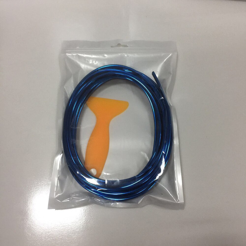 Bande extérieure de voiture Flexible, 5m, accessoires de décoration universels: Black