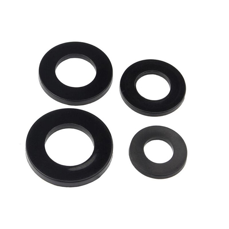 500Pcs M2 M2.5 M3 M4 M5 M6 M8 M10 Plastic Nylon Ring Platte Ring Pakking Ring