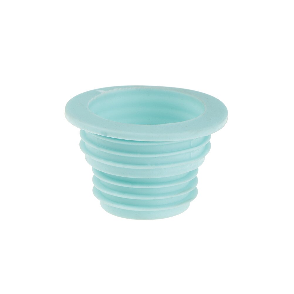 1PCS Plastic Washing Machine Pool Seal Ring Silicone Sewer Pipe Drain Sealing Plug Anti-odor Water Ring Seal Accessories Tools: Blue