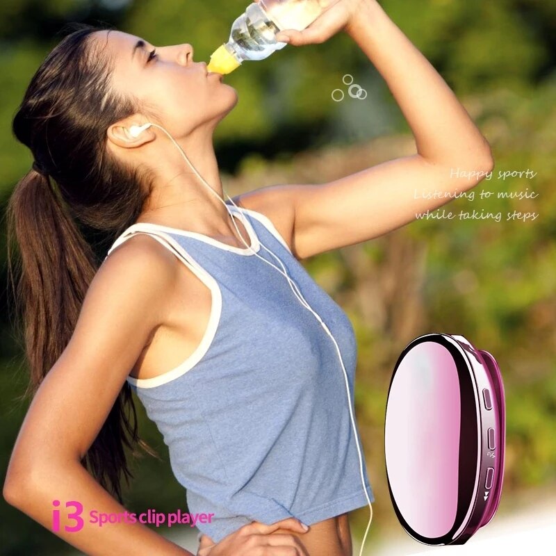 IWO PRO-Mini reproductor de música MP3, Bluetooth 4,2, reproductor deportivo, Radio FM, podómetro, alta fidelidad, sin pérdida, reproductor de música i3 portátil para correr