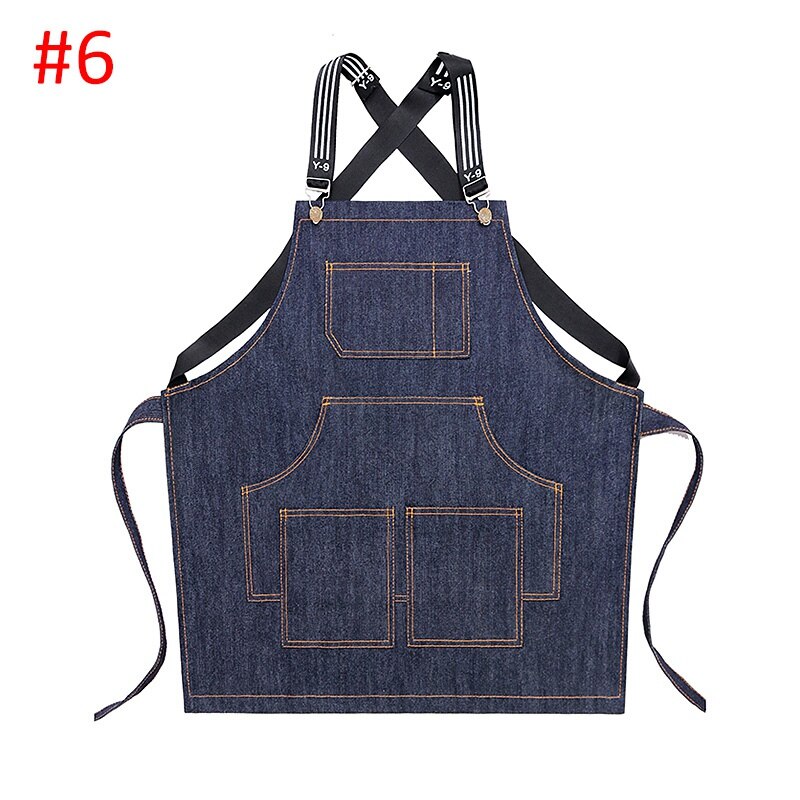Chaqueta de Chef Unisex sin mangas, uniforme de cocinero transpirable, delantal de cocina para mujer, uniforme de Chef, servicio de alimentos de panadería: style6