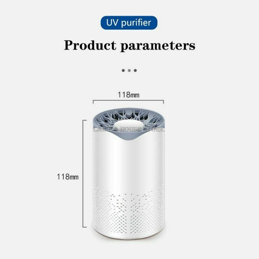 Air Purifier with HEPA Filter UV Sanitizer Odor Mold Air Purifier Air Cleaner for Car Home Office
