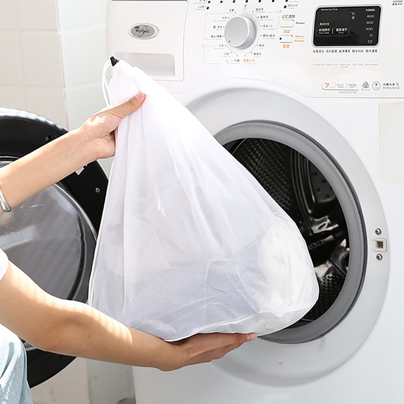 Practical Large Washing Net Bags, Durable Fine Mesh Laundry Bag With Lockable Drawstring For Big Clothes Pro