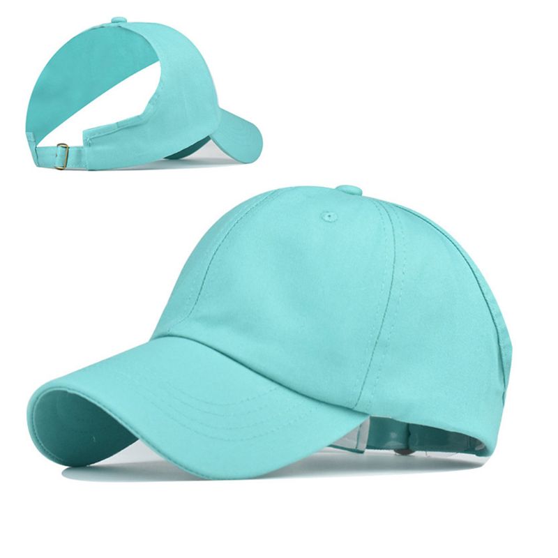 Unisex Vintage Washed Cotton Baseball Cap Half Empty Top Backless