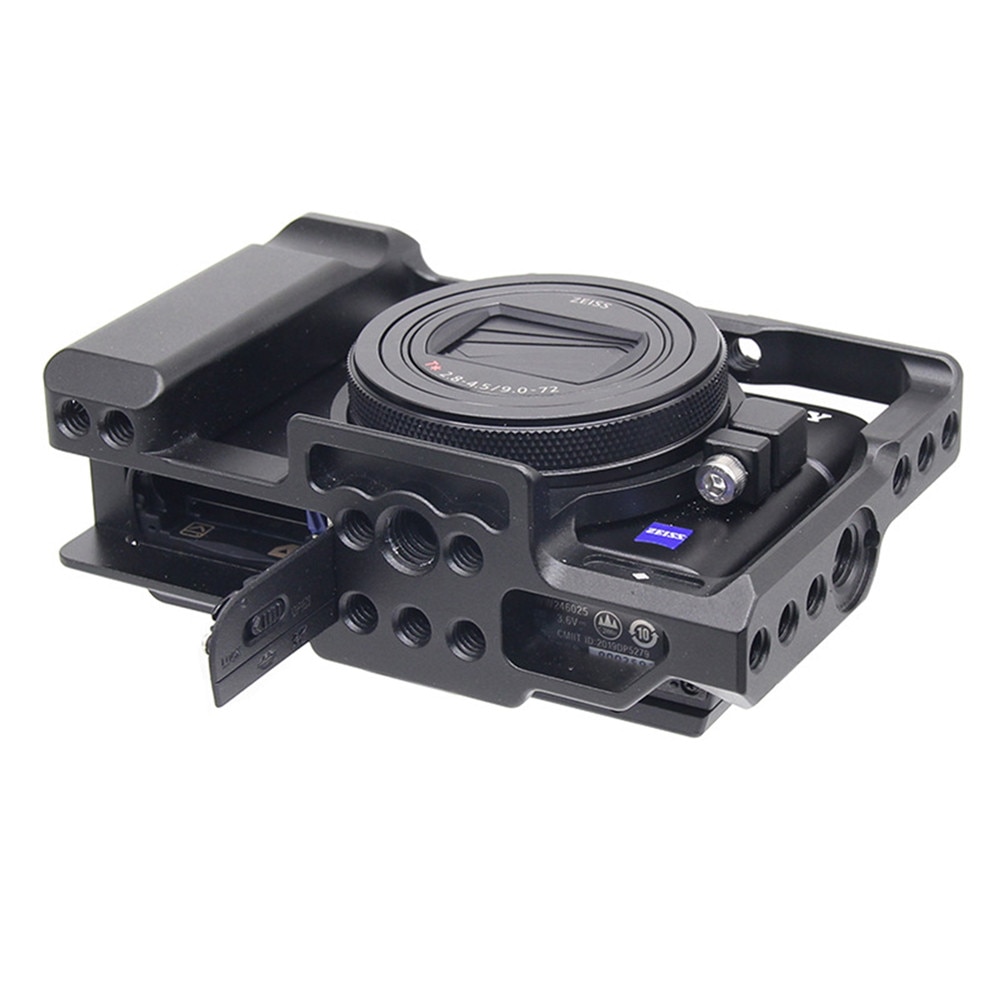 Aluminium Beschermende Cover Camera Kooi Voor Sony RX100 M7 Vii 7 Quick Release Plate Bracket Mount Adapter W/1/4 Draad Gat