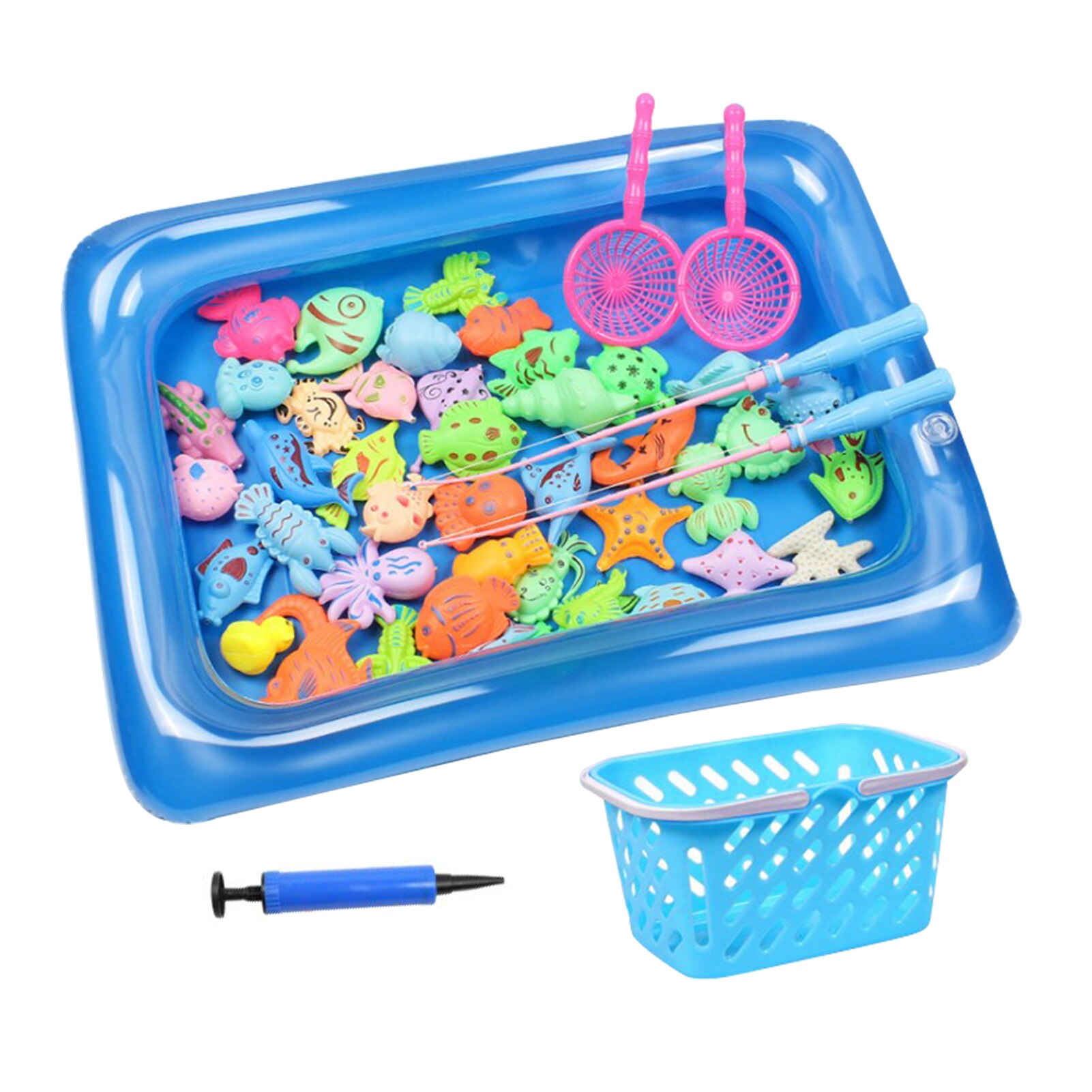 Kinderen Magnetische Vissen Speelgoed Fun Opblaasbare Peuter Spelen Water Speelgoed Ouder-kind Interactief Spel Vissen Zwembad Bad Speelgoed
