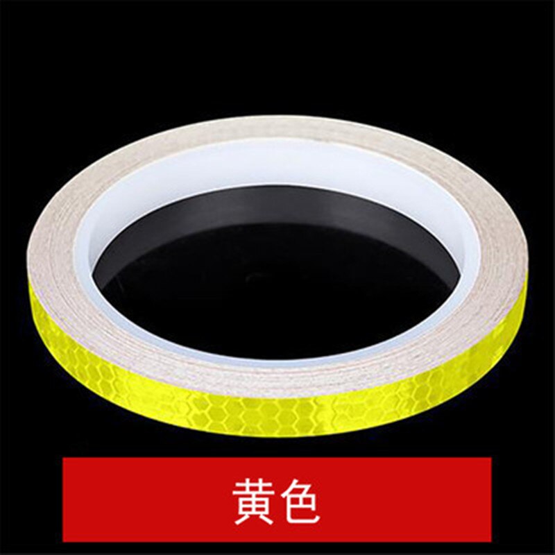 Mountain bike Reflective Stickers Reflective Strips Fluorescent Strips Luminous Reflectors Bicycle Stickers Decoration: yellow
