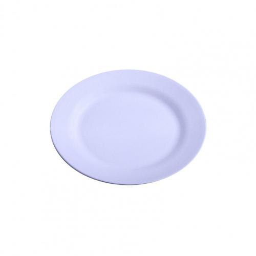 Reusable Attractive Anti-slid Base Easy Clean Food Plate Portable Food Plate Stackable for:  Purple 25cm