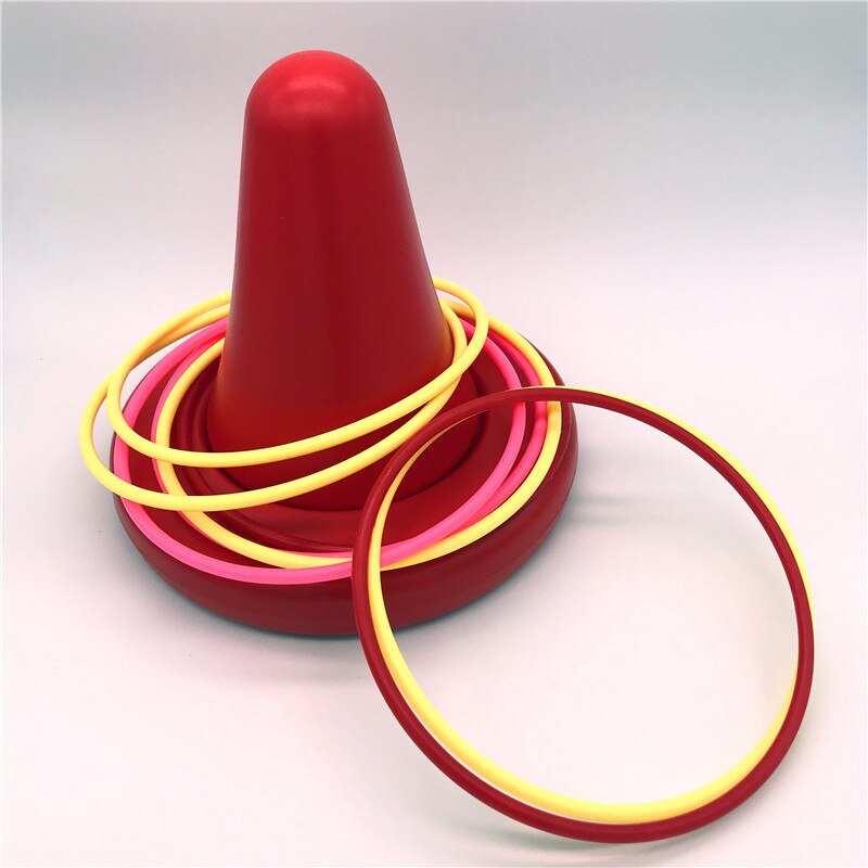 Sensorische integratieapparatuur, kruk met één voet, stoel, kleuterschool, vroege kinderjaren, fysieke fitheidstraining, evenwicht, enkele voet: Du jiao yi rode 8 cirkel