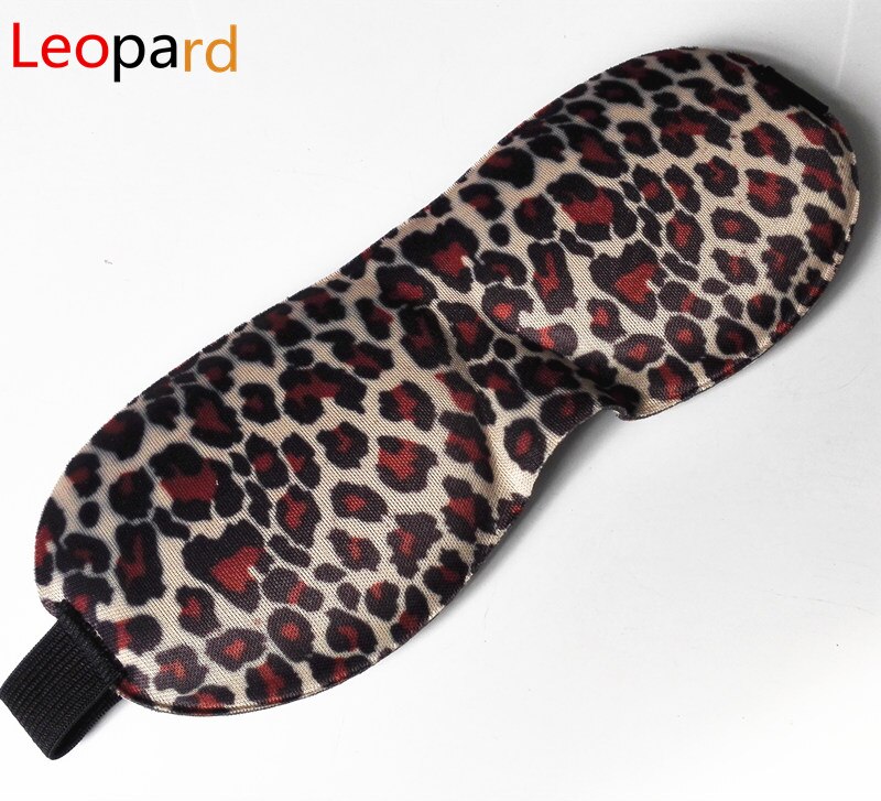 1 stk 3d sovemaske naturlig sovende øjenmaske øjenskygge dæksel skygge øjenplaster kvinder mænd blødt transportabelt øjenlap for øjnene: Leopard