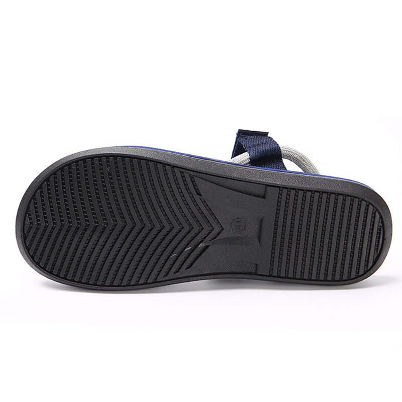 Mode Strand Sandalen Mannen Platte Zomer Schoenen Antislip Mannen Strand Sandalen Mannelijke Schoenen Zwart Blauw K252
