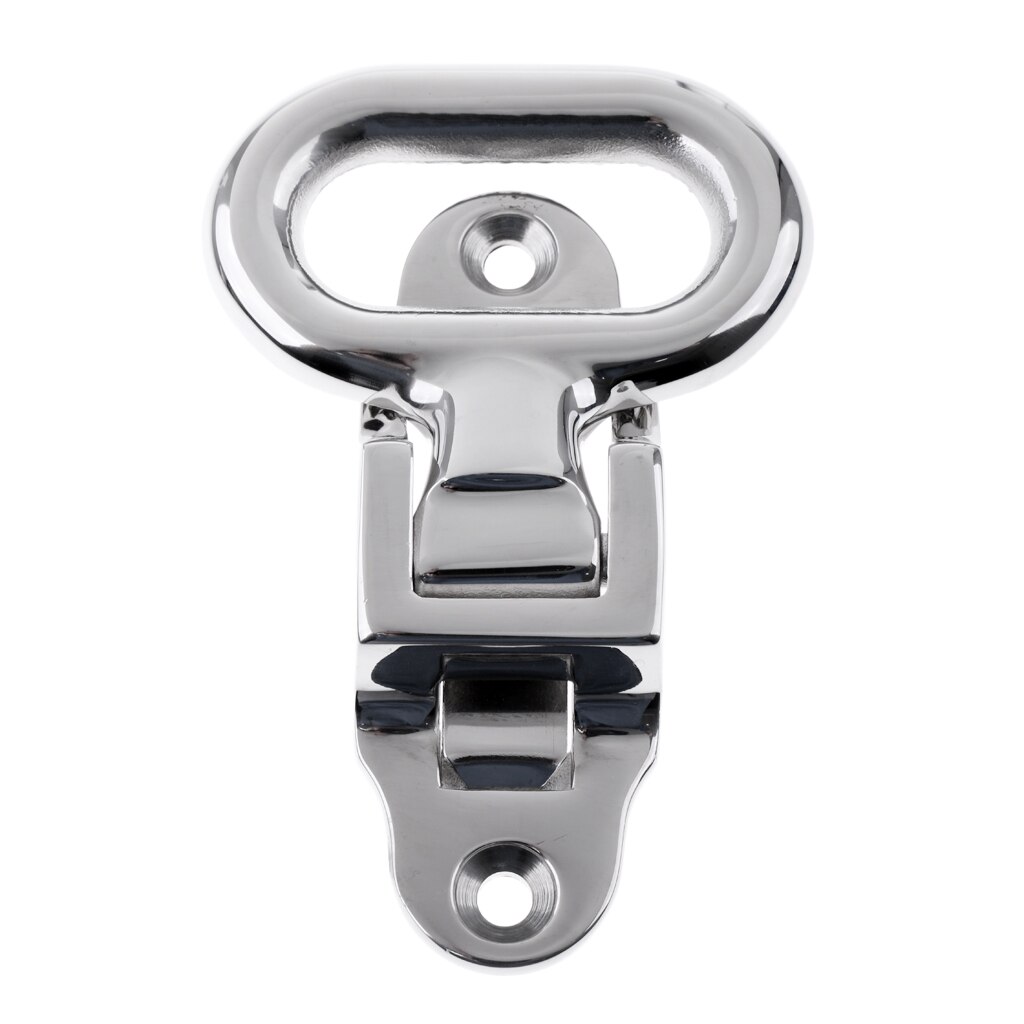 Polished 316 Stainless Steel Folding Step Mast Step Boat Caravan Fold Out Step with Anti-skid Diamond Tread Pattern