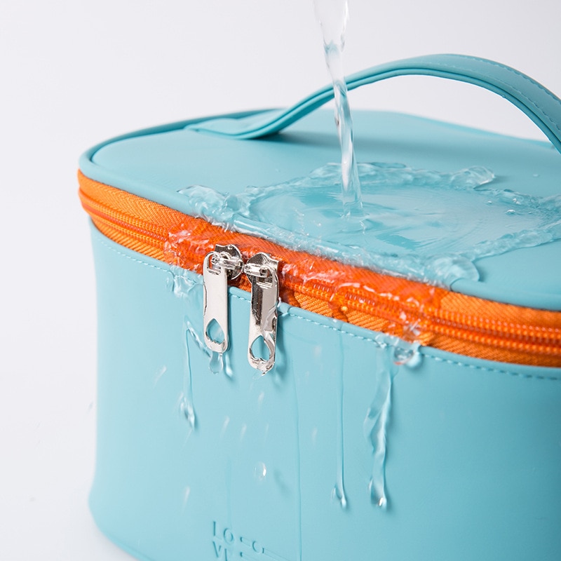 Reise Kosmetik tasche Frauen wasserdicht nette candy farben make-up taschen tragbare speicher Machen up Tasche Organizer