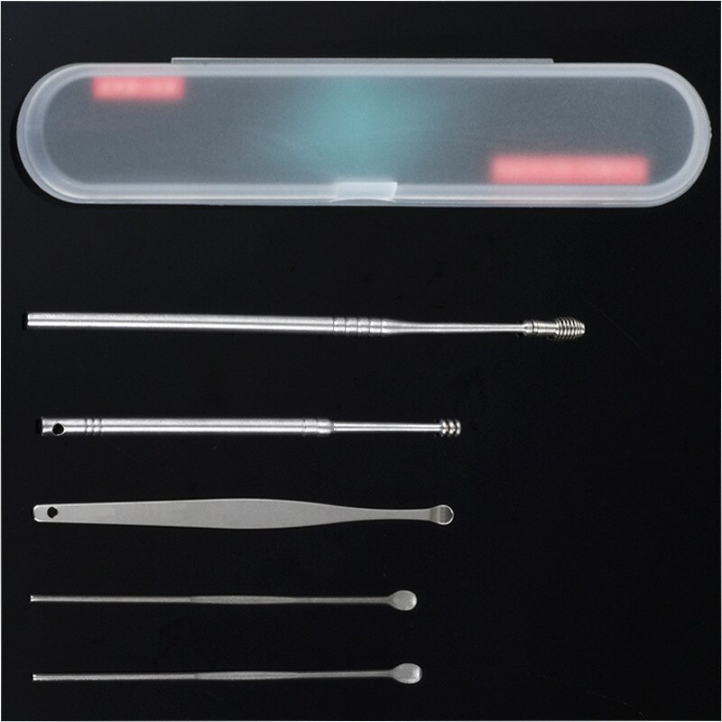 5Pcs / Set Stainless Steel Ear Tapping Ear Clean Earwax Skimmed Ear Selection