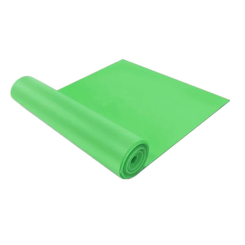 1.5m yoga fitness træk reb modstandsbånd latex elastisk stræk spændingsbånd træningsudstyr træning træning sport: Grøn